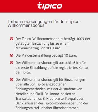 Der Tipico Bonus erklärt + Bedingungen .